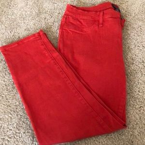 Burnt orange skinny jeans